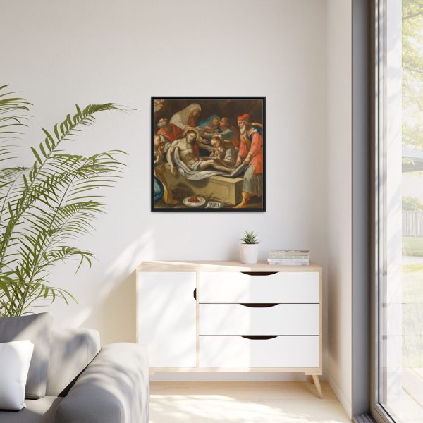 88302-53.jpg Entombment of Christ Framed Canvas