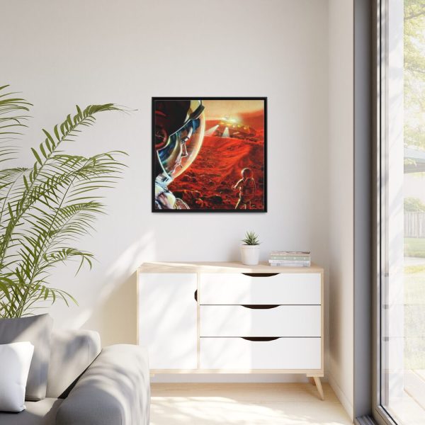 88302-58.jpg Astronauts Walking on Mars Framed Canvas