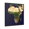 Africa Continent Framed Canvas