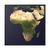 Africa Continent Framed Canvas