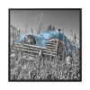 88302-91.jpg Blue Oldtimer Car Framed Canvas