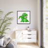 88302-98.jpg Smiling Crocodile Framed Canvas