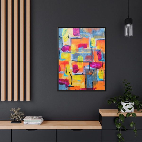 88303-4.jpg Watercolors Palette Framed Canvas