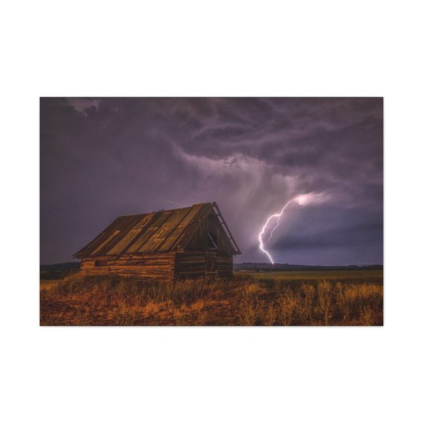 Barn Lightning Bolt Storm Standard Canvas
