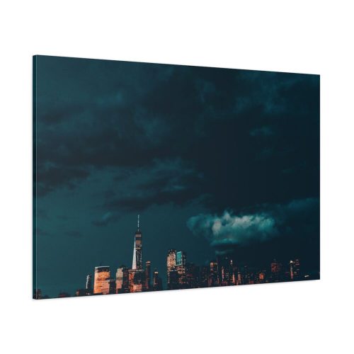 Aesthetic Clouded City Standard Canvas
