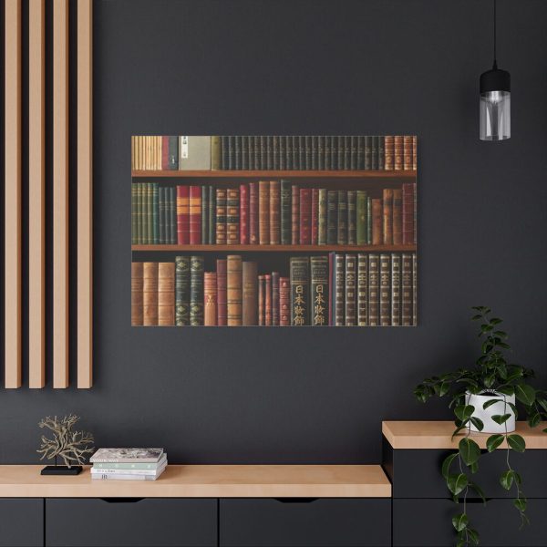 91638-138.jpg Antique Books in a Library Standard Canvas