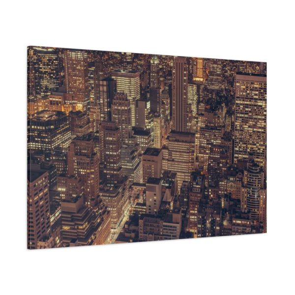 New York City Skyline at Night Standard Canvas