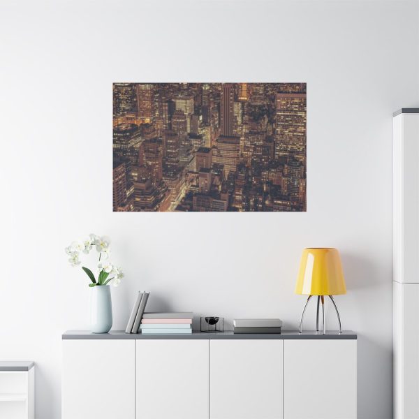 New York City Skyline at Night Standard Canvas
