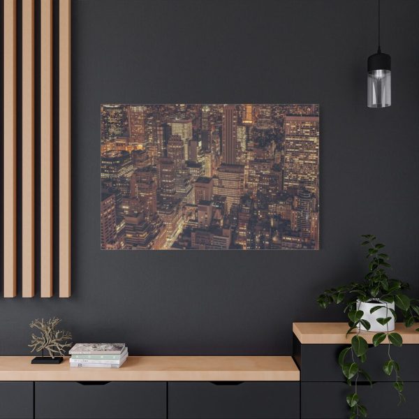 New York City Skyline at Night Standard Canvas
