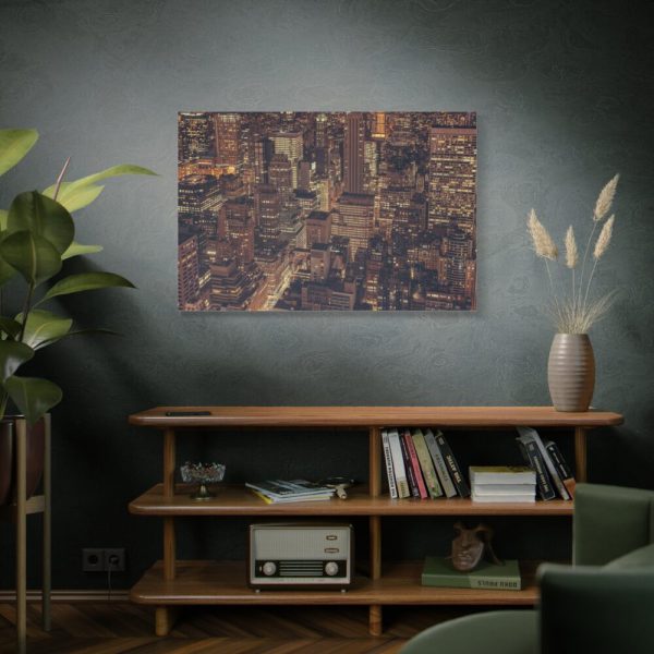New York City Skyline at Night Standard Canvas