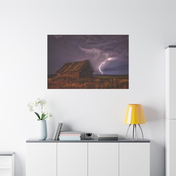 Barn Lightning Bolt Storm Standard Canvas