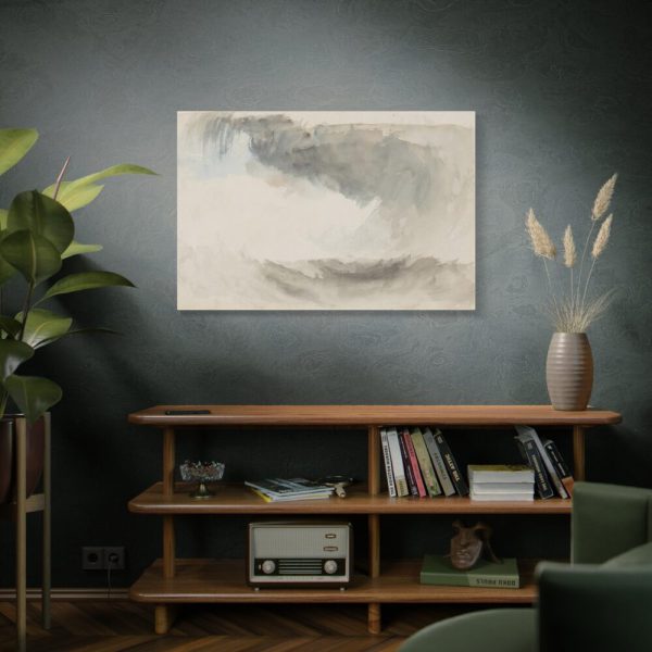91638-214.jpg Clouds, Rain and Waves With Washes of Grey and Blue Standard Canvas