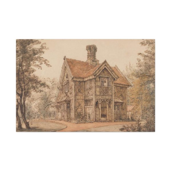 A Lodge at Cassiobury by William Henry Hunt Standard Canvas