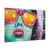 91638-265.jpg Brick Wall With Woman's Face Standard Canvas