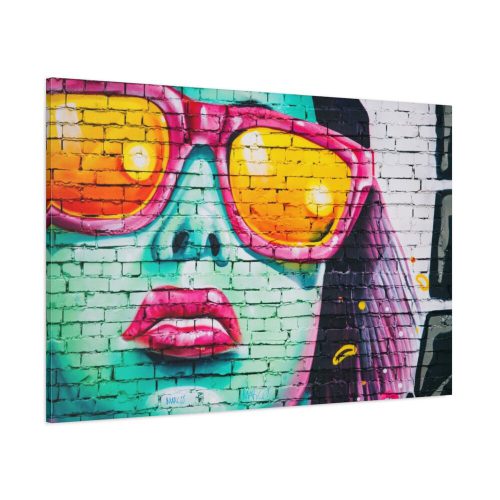 91638-265.jpg Brick Wall With Woman's Face Standard Canvas