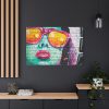 91638-268.jpg Brick Wall With Woman's Face Standard Canvas