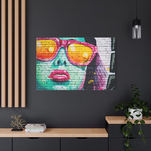 91638-268.jpg Brick Wall With Woman's Face Standard Canvas