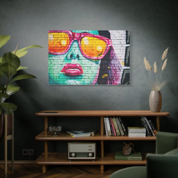 91638-269.jpg Brick Wall With Woman's Face Standard Canvas
