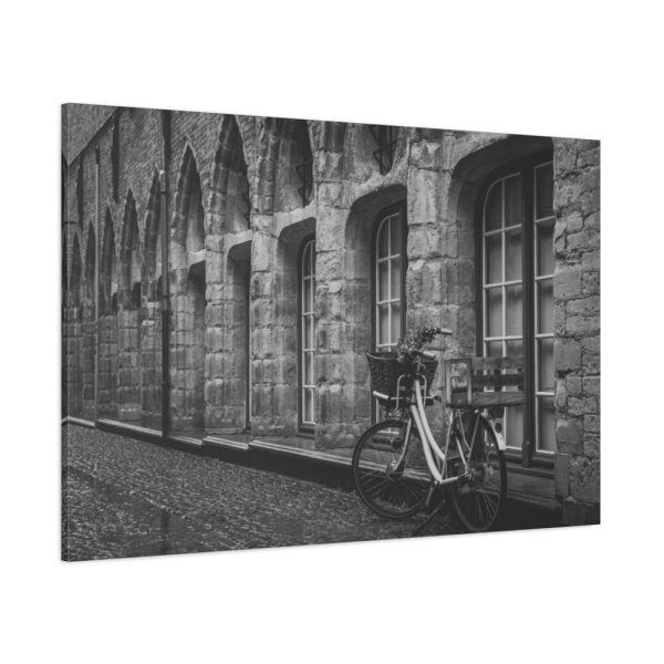 Black and White Shot of Bike Standard Canvas