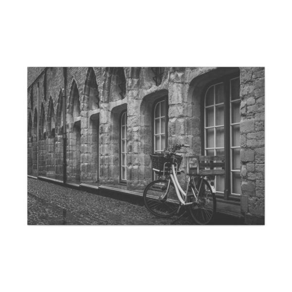 Black and White Shot of Bike Standard Canvas