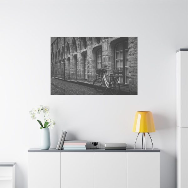 Black and White Shot of Bike Standard Canvas