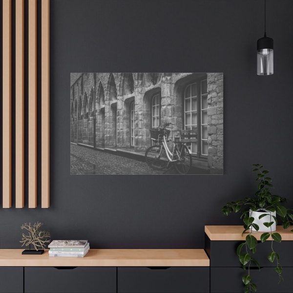 Black and White Shot of Bike Standard Canvas