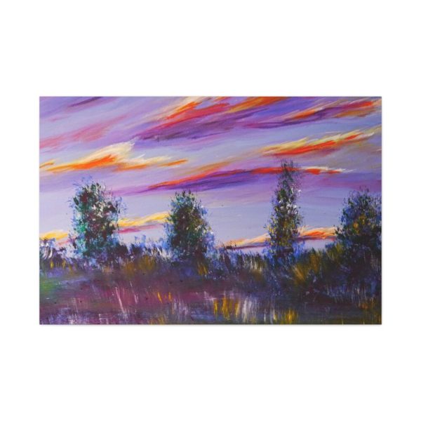 91638-286.jpg Artistically Landscape of Sunset and Clouds Standard Canvas
