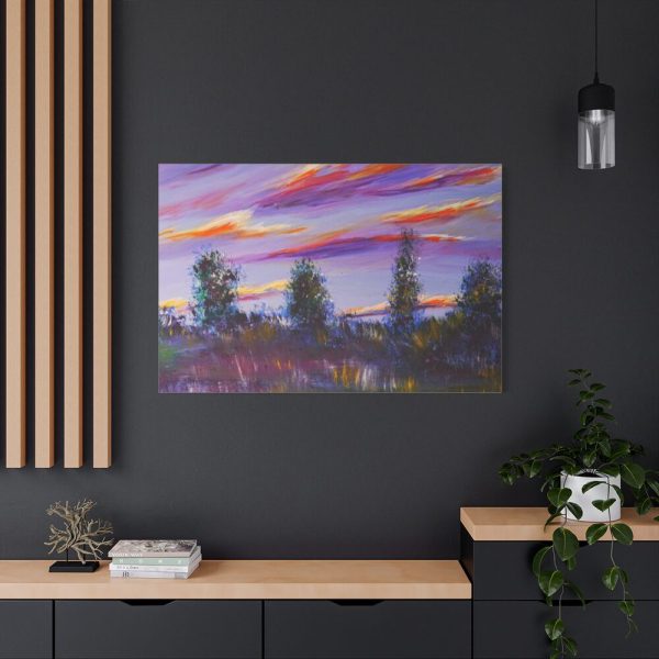 91638-288.jpg Artistically Landscape of Sunset and Clouds Standard Canvas