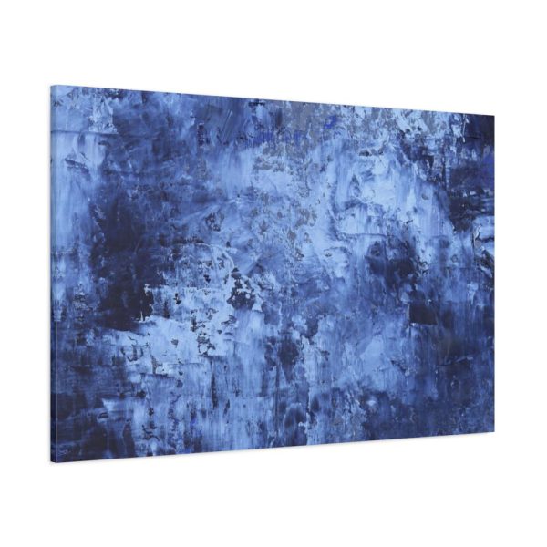 91638-290.jpg Blue Stripes With Blurred Texture Standard Canvas