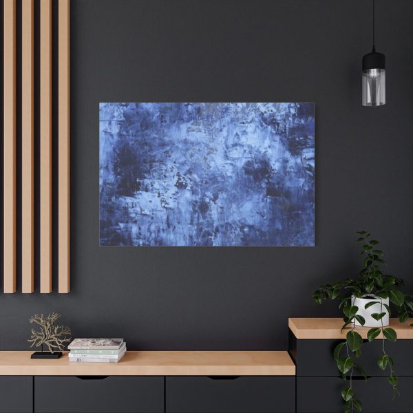 91638-293.jpg Blue Stripes With Blurred Texture Standard Canvas