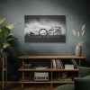 Amusement Park in Black and White Standard Canvas