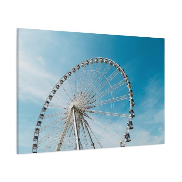 Large Ferris Wheel Against a Blue Sky Standard Canvas
