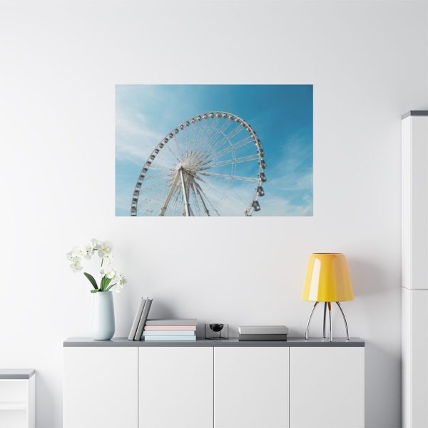 Large Ferris Wheel Against a Blue Sky Standard Canvas