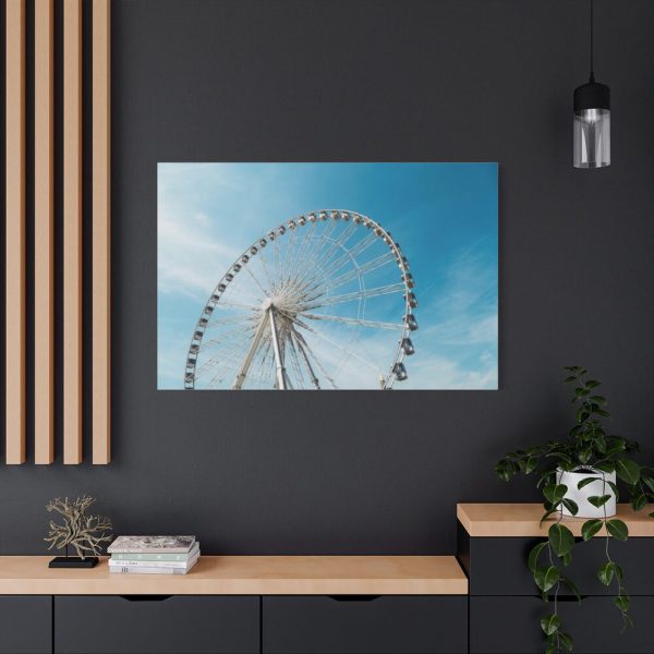 Large Ferris Wheel Against a Blue Sky Standard Canvas