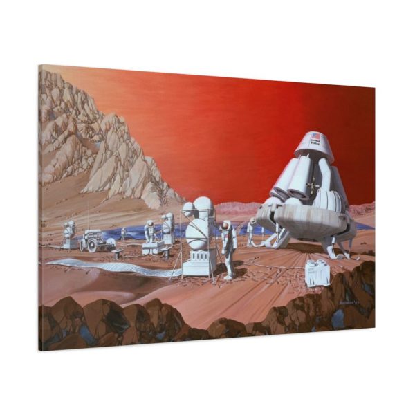 91638-365.jpg Mars Mission Illustrated by Les Bossinas Standard Canvas