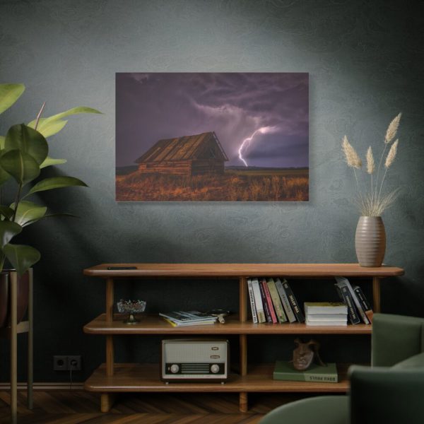 Barn Lightning Bolt Storm Standard Canvas