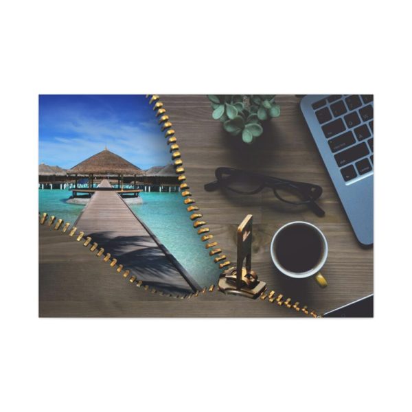 91638-41.jpg Office Work vs Sea and Beach Standard Canvas