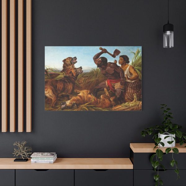 The Hunted Slaves by Richard Ansdell Standard Canvas