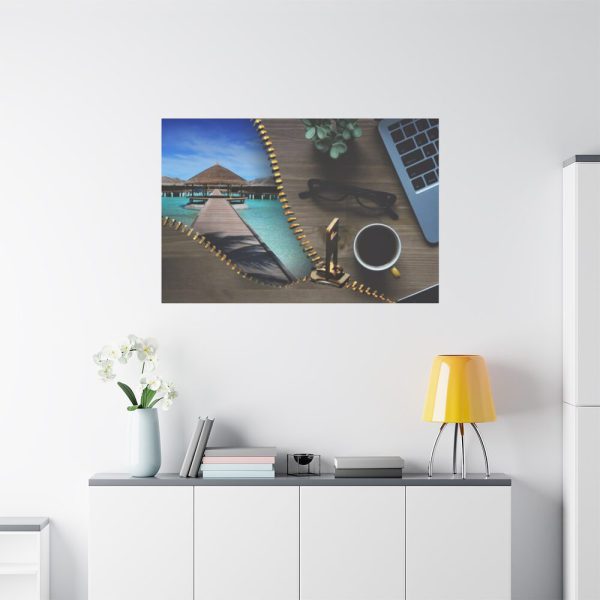 91638-42.jpg Office Work vs Sea and Beach Standard Canvas