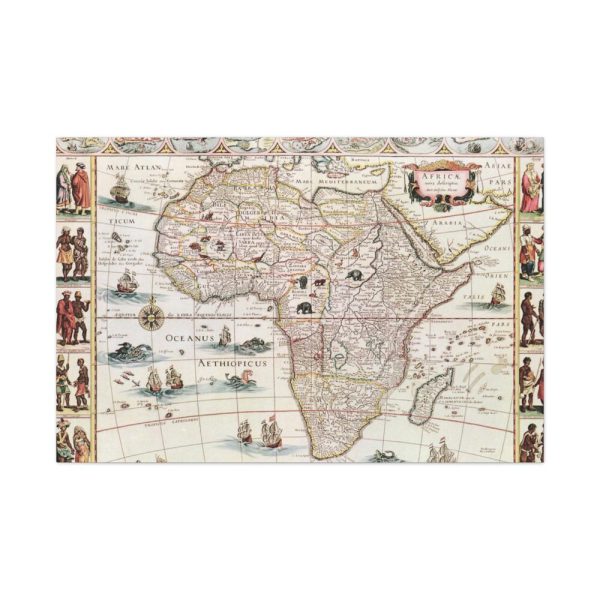 Africæ nova descriptio by Willem Janszoon Blaeu Standard Canvas