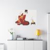 91638-437.jpg Japanese Woman Making a Flower Arrangement Standard Canvas