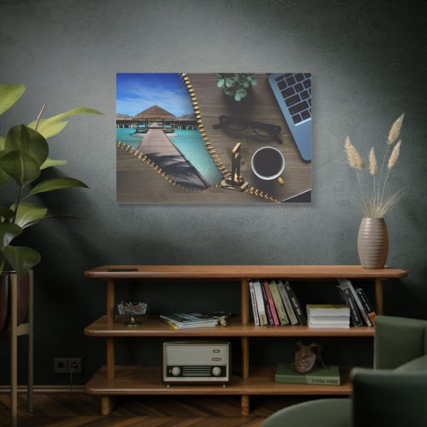 91638-44.jpg Office Work vs Sea and Beach Standard Canvas