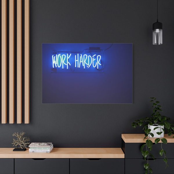 91638-48.jpg Work Harder Motivation Standard Canvas