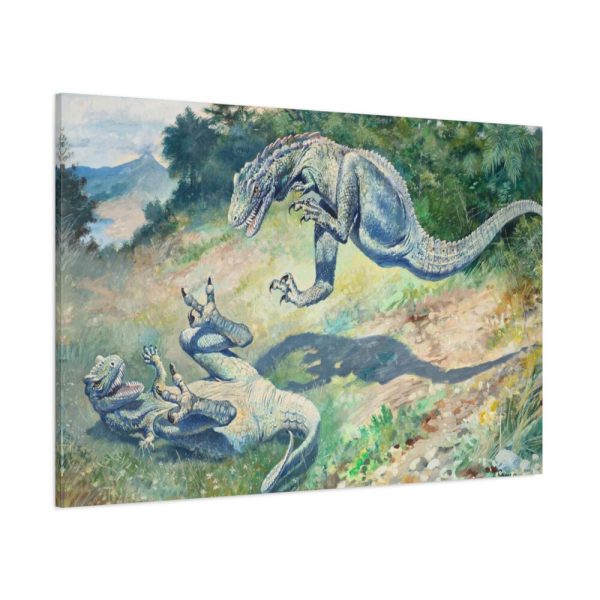 91638-5.jpg Leaping Laelaps by Charles R. Knight Standard Canvas