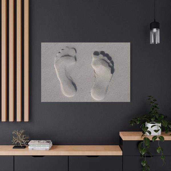 91638-648.jpg Small Footprints in the Sand Standard Canvas