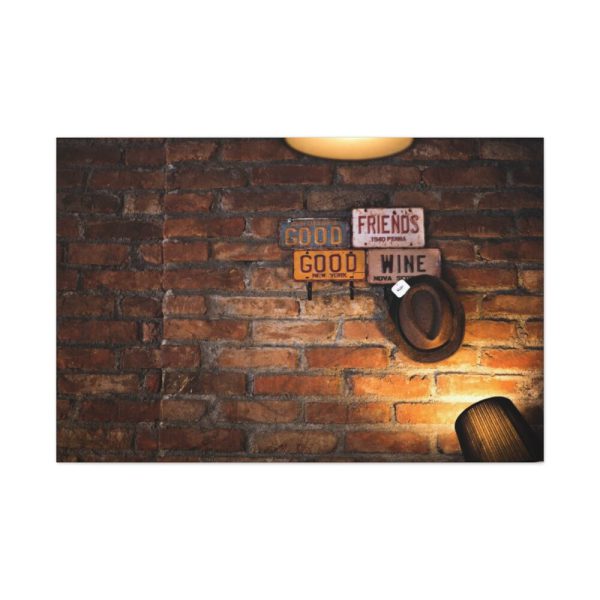 91638-651.jpg Brick Wall with Plate Standard Canvas