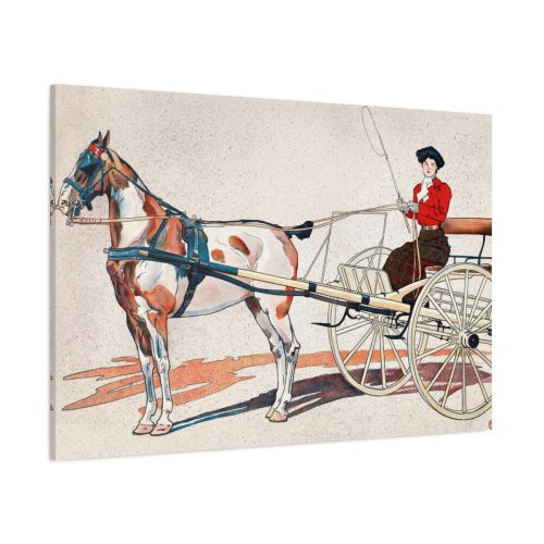 A Kentucky Breaking Cart by Edward Penfield Standard Canvas