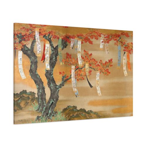 91638-720.jpg Japanese Autumn Maples With Poem Slips by Tosa Mitsuoki Standard Canvas