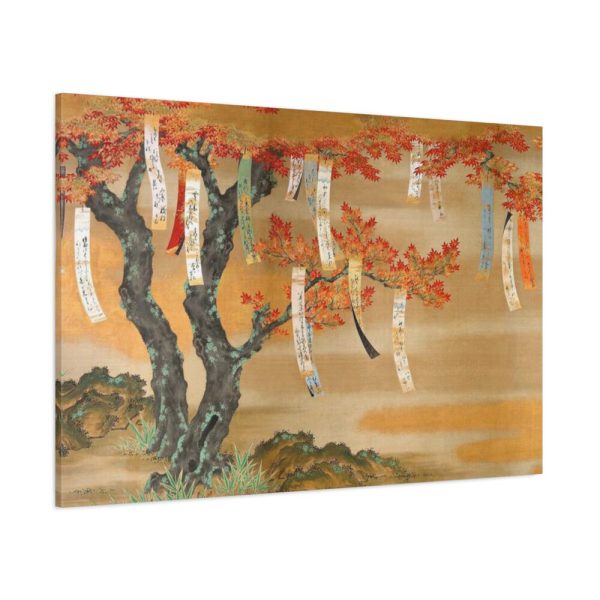 91638-720.jpg Japanese Autumn Maples With Poem Slips by Tosa Mitsuoki Standard Canvas