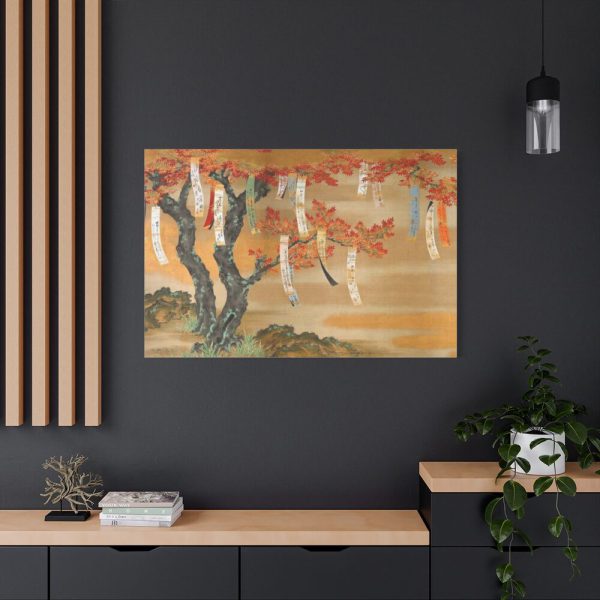 91638-723.jpg Japanese Autumn Maples With Poem Slips by Tosa Mitsuoki Standard Canvas